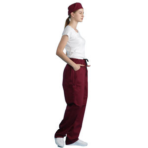 Pantalon de travail unisexe, couleur rouge vin, grande taille, avec cordon de serrage XXS-4XL, collection printemps, tissu, poches droites avec logo - Product Image 5