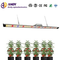 Lampu LED Linear 50W untuk Tanaman, IP54, Aluminium Alloy, Spektrum Dapat Disesuaikan, Peredupan Tombol, Mencegah Etiolasi, Mempromosikan Pembungaan