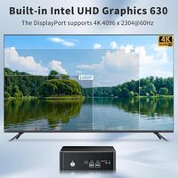 Mini PC I9 Core I9-9880H (Hingga 4.8GHz) 32GB DDR4 RAM 1TB SSD 2* untuk 1* DP Triple Display 4K 60Hz Buatan Cina