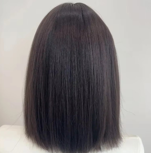 Peluca Anxin, flequillo de platino, pelo <span class=keywords><strong>corto</strong></span> teñido, simulación femenina, talla única, conjunto de pelo <span class=keywords><strong>corto</strong></span> y liso - Product Image 6