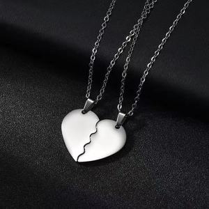 Collar con Colgante de Corazón Europeo de Moda, Versátil, <span class=keywords><strong>para</strong></span> Parejas, Mejores Amigos, Accesorios a Juego, Venta al Por Mayor - Product Image 3