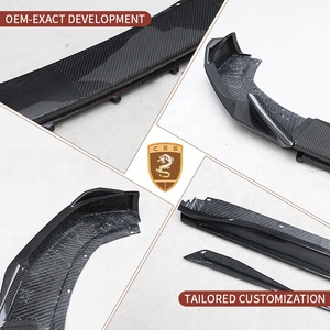 Bộ body kit Lotus Emeya sợi carbon khô kiểu Abina bao gồm cản trước, ốp hông, khe gió sau, cánh gió, ốp gương chiếu hậu - Product Image 3