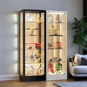 עיצוב מודרני פלדה זכוכית ארון תצוגה מתכווננת לשימוש קמעונאית סופרמרקט - Product Image 2