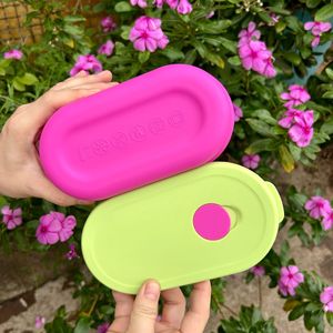 OEM ODM Food Grade Custom Print Logo Packing Convenient Proposal <b>Storage</b> Reusable Silicone Food <b>Container</b> for Children - Product Image 4