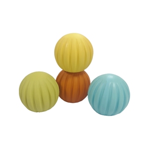 Palline di gomma A strisce verticali Non tossiche igieniche ed ecologiche accolte per bambini come regalo per il bambino - Product Image 3