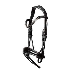 Bride de chasseur en cuir élégante faite à la main avec rembourrage doux et ajustement réglable équipement équestre de qualité supérieure pour l'équitation - Product Image 3