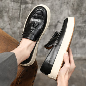 Zapatos Oxford con Cordones de Piel Sintética para Hombre, Clásicos de Negocios, de Oficina, con Punta en Pico, para Boda, Otoño - Product Image 2