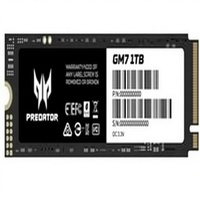 قرص صلب داخلي Predator GM7 بسعة 1 تيرابايت، M.2 2280 PCIe Gen 4 X4 NVMe 2.0، سرعة 7400 ميجابايت/ثانية، لأجهزة الكمبيوتر المحمولة وسطح المكتب وPS5