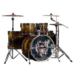 Ensemble de batterie flash diamant jaune argent série <span class=keywords><strong>X</strong></span>-<span class=keywords><strong>men</strong></span> (cymbales non incluses) - Product Image 2