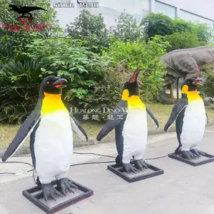 אמימטרוני שעשועים מודל חיות ריאליסטי פסל פינגווין בגודל חיים ריאליסטי