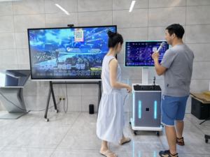 Altavoz de fiesta de 10 pulgadas, <span class=keywords><strong>equipo</strong></span> de sonido, micrófono inalámbrico, juego de <span class=keywords><strong>Karaoke</strong></span> <span class=keywords><strong>con</strong></span> <span class=keywords><strong>pantalla</strong></span> táctil para fiesta - Product Image 6