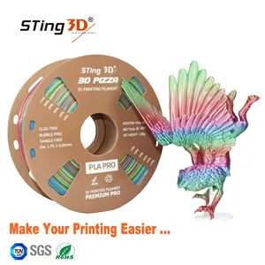Sting3d rainbow filament 175mm 1kg Hot selling filament PLA ABS filament 1.75mm 1kg PLA PLUS filamentos