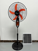 Hi Energy 12V DC Ventilateur solaire rechargeable 16 pouces 18 pouces AC Ventilateur de sol électrique