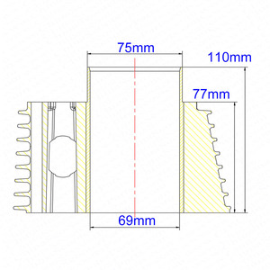 Kit de cilindro de 69mm, 17mm, para motor ZongShen CB250, 250CC, 169FMM, <span class=keywords><strong>Shineray</strong></span> XY250, Kaya, Xmotos, Apollo, Tmax, piezas de bicicleta de Cross - Product Image 5