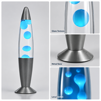 Lampe à lave LED en aluminium de 14 pouces avec télécommande pour la décoration intérieure et l'éclairage d'ambiance (vente en gros)
