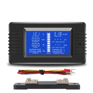 Mite mt015 bateria de 0-200v 50a, testador de capacidade de descarga e bateria de impedância