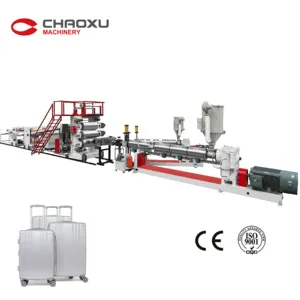 CHAOXU verimli plastik geri dönüşümlü ekstruder makinesi ABA PC levhalar üretim hattı