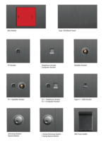 Double prise industrielle moderne simple 13A 5 broches en acier inoxydable prise commutée multifonctionnelle double lampe au néon USB 16A nominale
