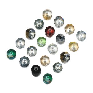 Cuentas facetadas de cristal en forma de diamante para la fabricación de joyas, cuentas sueltas de vidrio transparente de 8 mm, accesorios para bricolaje. - Product Image 5