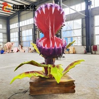 Bunga mayat robot realistis dalam bentuk tanaman animatronik yang disesuaikan di studio film