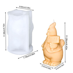 Molde <span class=keywords><strong>de</strong></span> silicona <span class=keywords><strong>de</strong></span> animales para Vela, lindo Animal talón oso elefante oveja Gallo resina epoxi molde <span class=keywords><strong>de</strong></span> silicona DIY Fabricación <span class=keywords><strong>de</strong></span> yeso decoración del hogar - Product Image 6