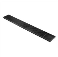 Tapete de Silicona para Barra - Resistente, Antideslizante, Ecológico, Negro, Certificado CE, Accesorios Profesionales para Barra, Diseño Moderno, para Hielo