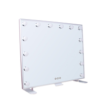 Miroir de courtoisie avec lumières Miroir éclairé avec 3 lumières de couleur Port de charge USB