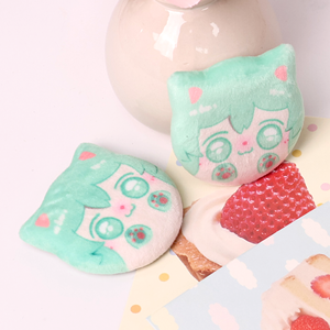 Custom Plush Pin Personalized <b>Anime</b> Badge Soft Stuffed Button Kawaii Ita Bag Accessory <b>Backpack</b> Charm Aesthetic Gift - Product Image 5