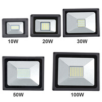 Projecteur LED 220V 10W 30W 50W 100W, réflecteur LED étanche IP65, éclairage mural extérieur, blanc chaud