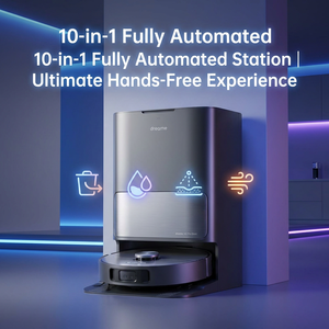 หุ่นยนต์ดูดฝุ่นถูพื้น Dreame Pro แรงดูด 35000Pa ดีไซน์บางเฉียบ พร้อมระบบนำทาง AI OmniSight ระบบกำจัดฝุ่นอัตโนมัติ สำหรับใช้ในบ้านทั้งหลังและโรงแรม - Product Image 3