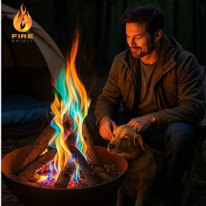 Sihirli yangın cadılar bayramı gökkuşağı alev tozu şömine ateş çukuru kamp ve noel partisi hediyeler iç<span class=keywords><strong>in</strong></span> - Product Image 1