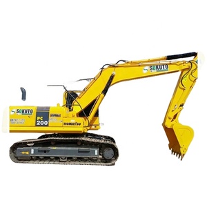 Excavadora Komatsu, excavadora hidráulica grande PC200 de 20 toneladas, excavadora usada de 20 toneladas, venta de excavadoras de segunda mano y de segunda mano, PC200, de segunda mano - Product Image 1
