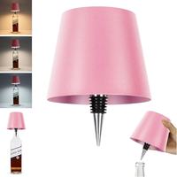 Lampe de table LED colorée en fer, lampe à bouchon de bouteille de vin sans fil à intensité variable pour fête, maison, restaurant, bar, lumière intégrée