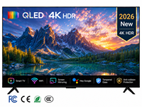 Televisor Inteligente Android QLED 4K de 75 Pulgadas con Pantalla Grande, HDR, WiFi y Función de Duplicación de Pantalla para Cine en Casa y Sala de Estar