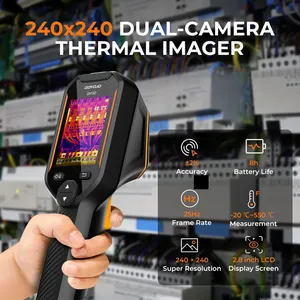 Caméra thermique GOYOJO GH192 GH340, résolution IR 320x240, avec écran LCD visuel 2MP de 2,8 pouces pour l'inspection CVC - Product Image 4