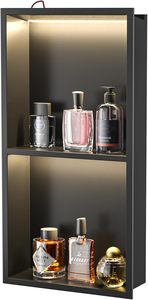 Étagère en acier inoxydable intégrée pour <span class=keywords><strong>niche</strong></span> de toilette de salle de bain dans la salle de bain de luxe 304 insert de <span class=keywords><strong>niche</strong></span> de douche avec lumières - Product Image 2