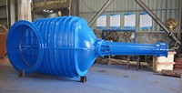 Vanne de coupure à bride en fonte ductile électrique/manuelle pour gaz, isolation de pipeline industriel, grande ouverture