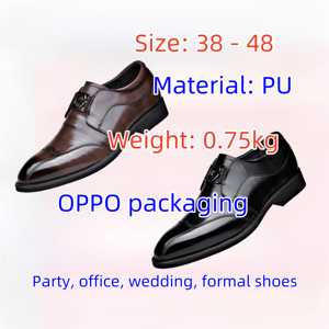 Chaussures Oxford Derby en Cuir Véritable pour Hommes, Style Rétro Brogue, Rehaussantes, Idéales pour le Bureau et les Fêtes, Collection Automne - Product Image 2