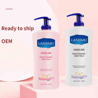 En stock, vente en gros, lait corporel hydratant et éclaircissant 400 ml, vitamine E, nicotinamide, lotion corporelle