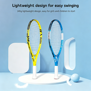 Raquette de tennis en aluminium haut de gamme à prix direct usine, avec grip anti-vibrations pour débutants, haute performance - Product Image 3