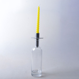 Supports de bougies pour bouteilles de vin, porte-bougie moderne pour bougies votives standard, décoration de la maison pour anniversaires et mariages, support en métal - Product Image 3
