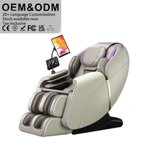 Fauteuil de massage portable de luxe 4D à 24 modes, zéro gravité, corps entier, Shiatsu, électrique, traçage SL, étirement thaïlandais