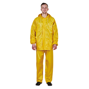 <span class=keywords><strong>Impermeable</strong></span> Plegable <span class=keywords><strong>Largo</strong></span> para <span class=keywords><strong>Hombre</strong></span> R021, de PVC/Poliéster, con Alta Visibilidad y Reflectividad de Seguridad para Viajes - Product Image 3