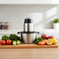 Hachoir Électrique Multifonctionnel 300W, 2 Vitesses, pour Légumes et Viande, 1,5 Litre, Lame Portable en Cuivre Pur