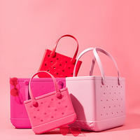 Nouvel Arrivage Sac de Plage d'Été Tendance pour Femme, Léger, Imperméable en EVA et Silicone, Pochette de Shopping Durable, Vente Chaude
