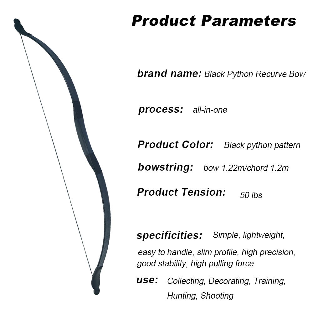 50 libbre Motivo pitone nero