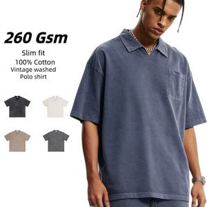 Camiseta de Moda al por Mayor, 240 g/m², 100% Algodón, Proveedor de Camisetas de Corte Ajustado con Bolsillo para Hombre, Lisa, para Ropa Urbana - Product Image 1