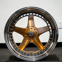 Jantes forgées polies 3 pièces 17-24 pouces à double rebord, adaptées aux voitures d'occasion Silvia 911, SUV, jantes et pneus personnalisés pour voitures, en alliage