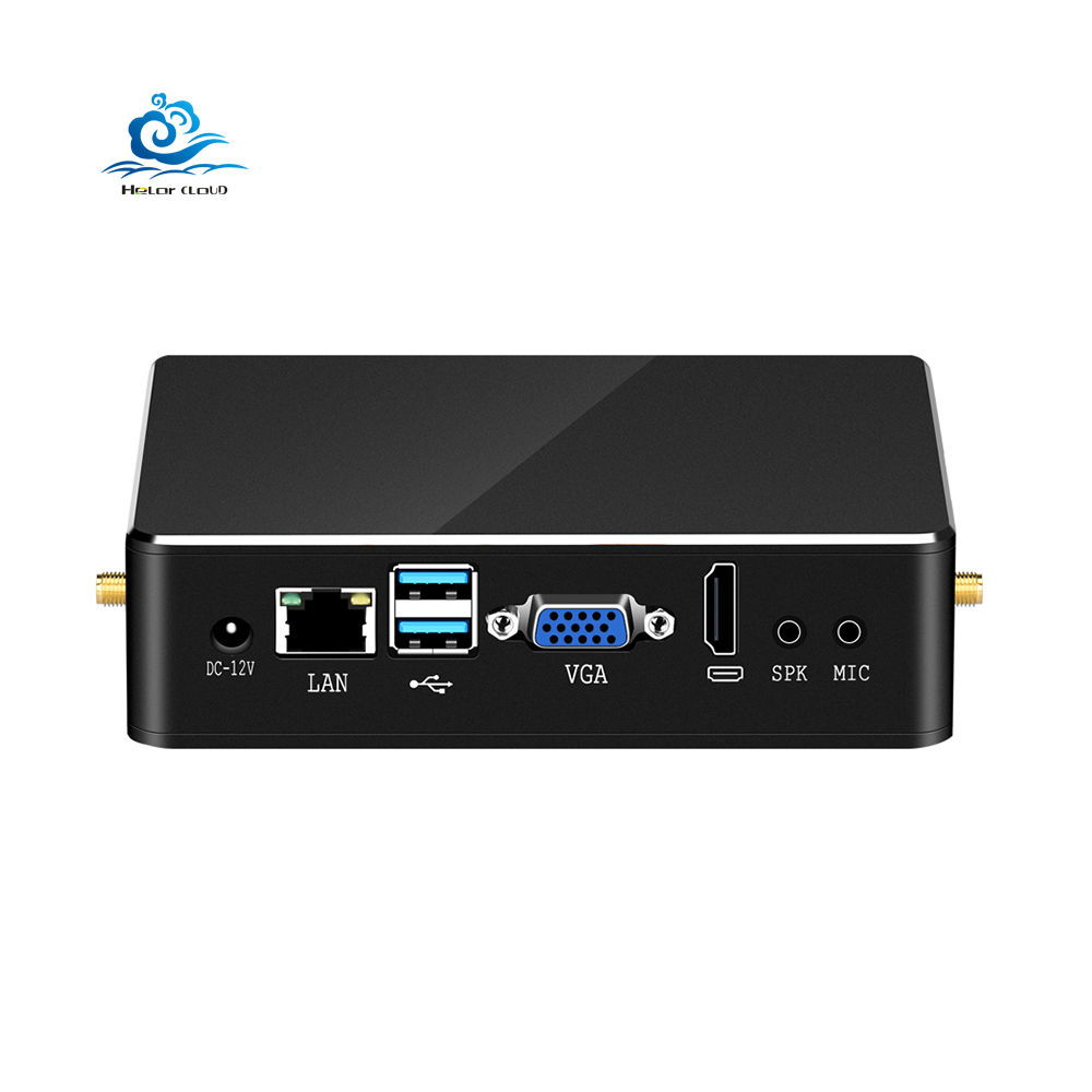 HelorPC Compact In-tel Core Mini PC i3 7100U 8GB DDR4 120GB M.2 SSD Janela 10 WiFi Home Office Desktop Computer