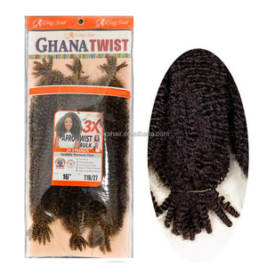 Lot de 3 mini tresses afro kinky <span class=keywords><strong>Passion</strong></span> Twists de 16 pouces pour tressage au crochet sans nœuds - Product Image 4